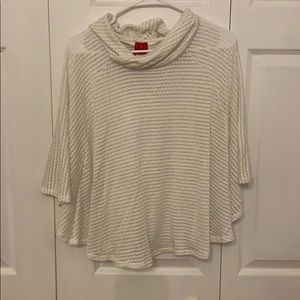 Ella Moss Girl size 14 white poncho sweater